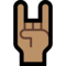 Sign of the Horns - Medium emoji on Microsoft
